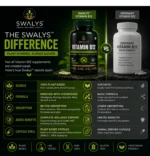 Plant-Based Vitamin B12 Capsules | Vegan B12 Supplement| 60 Capsules | 1000mg - Image 2