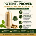 Ashwagandha Root Extract 1000mg | Standardized to 5% Withanolides | 60 Veg Capsules - Image 3
