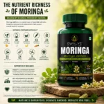 Premium Moringa Leaf Extract 1000mg | Standardized to 10% Polyphenols | 60 Veg Capsules - Image 3